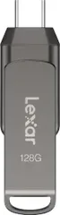 Lexar JumpDrive D400 128GB, USB-A 3.0/USB-C 3.0