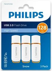 Philips Snow Edition 128GB, USB-A 2.0, 3er-Pack