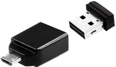 Verbatim Store 'n' Stay Nano mit Micro USB-Adapter 32GB, USB-A 2.0/USB 2.0 Micro-B