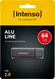 Intenso Alu Line anthrazit 64GB, USB-A 2.0