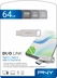 PNY Duo-Link Dual Flash Drive 64GB, USB-A 3.0/USB-C 3.0
