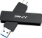 PNY Duo Link V3 2TB, USB-A 3.1/USB-C 3.1