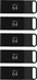 PNY Elite Type-C 64GB, USB-C 3.0, 5er-Pack