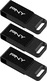 PNY Elite Type-C 128GB, USB-C 3.0, 3er-Pack