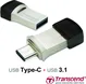 Transcend JetFlash 890 64GB, USB-A 3.0/USB-C 3.0