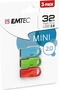 Emtec D250 Mini 32GB, USB-A 2.0, 3er-Pack