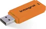 Integral Neon orange 128GB, USB-A 2.0