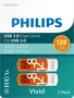Philips Vivid orange 128GB, USB-A 3.0, 2er-Pack